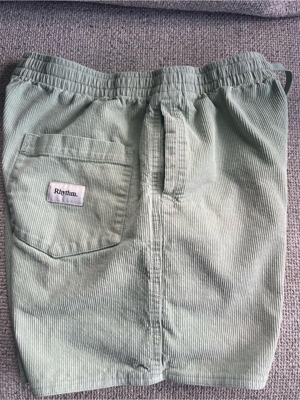 Rhythm Classic Cord Jam Shorts Seafoam Green Corduroy Elastic
Waist 30 Teens